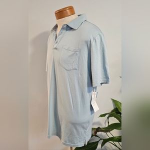NWT Men's Free Fly Blue Bamboo Polo Size Large